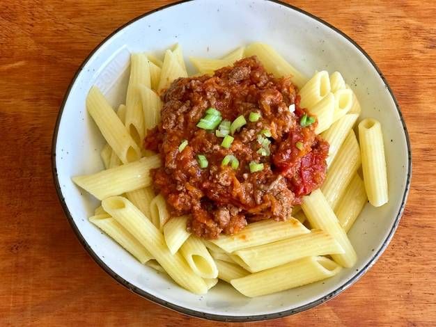 fideos con salsa