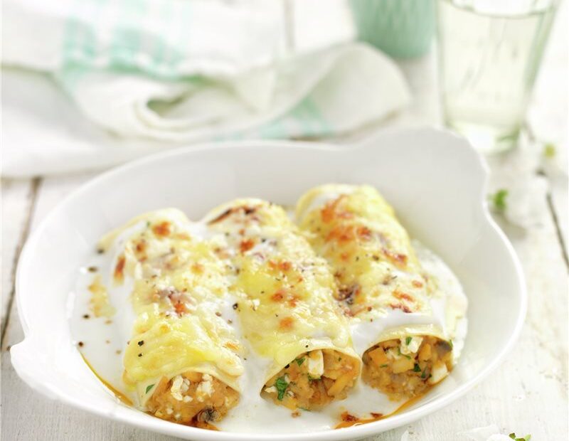 Canelones de Champiñones