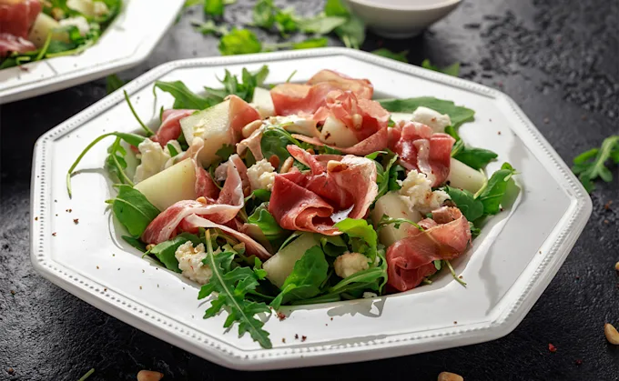 ensalada de melon y jamon