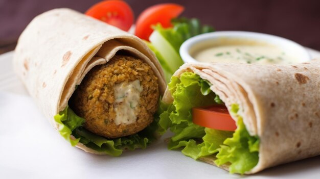 wraps de falafel