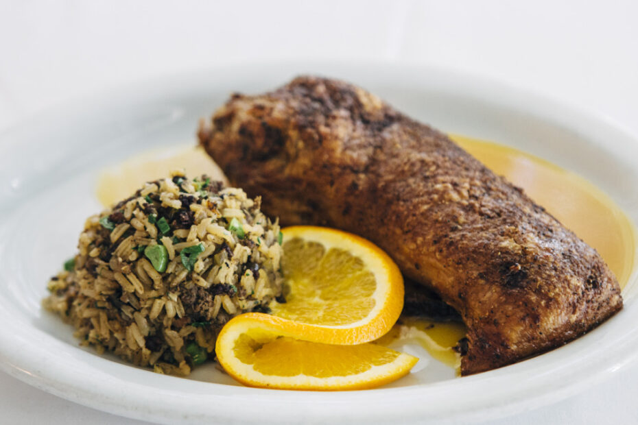 arroz con pato a la naranja