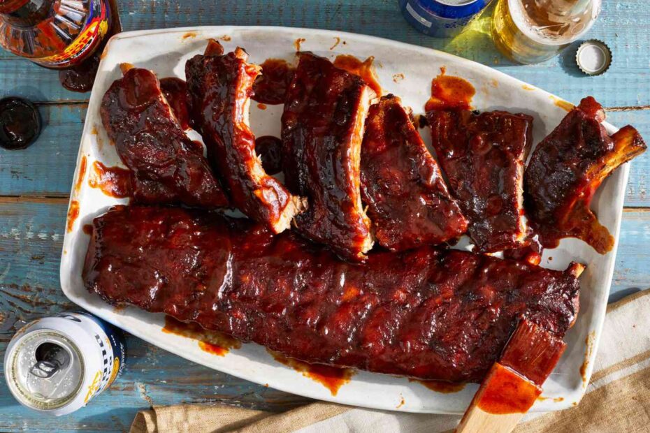 costillas de cerdo a la bbq