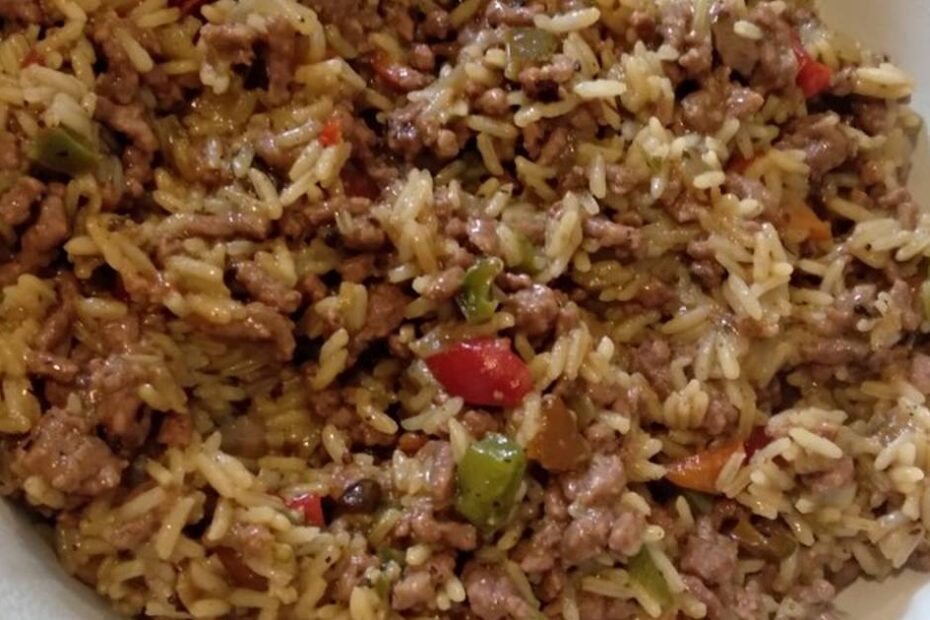 arroz frito con salsa de soja