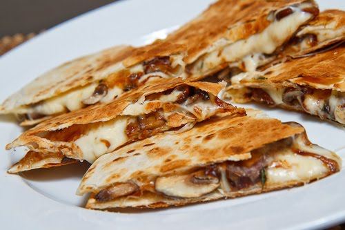 quesadillas de champinones