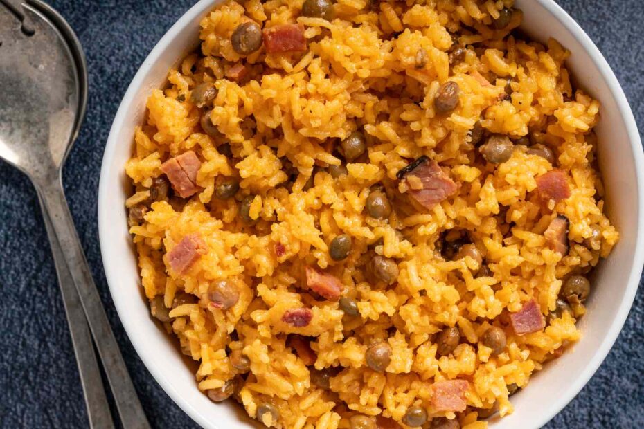 sofrito de arroz con gandules