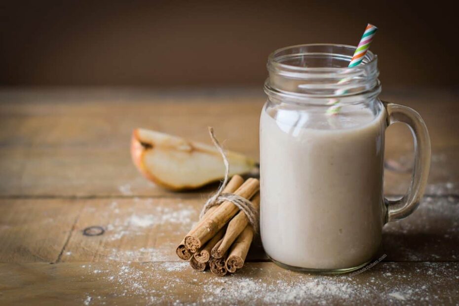 licuado de pera y canela